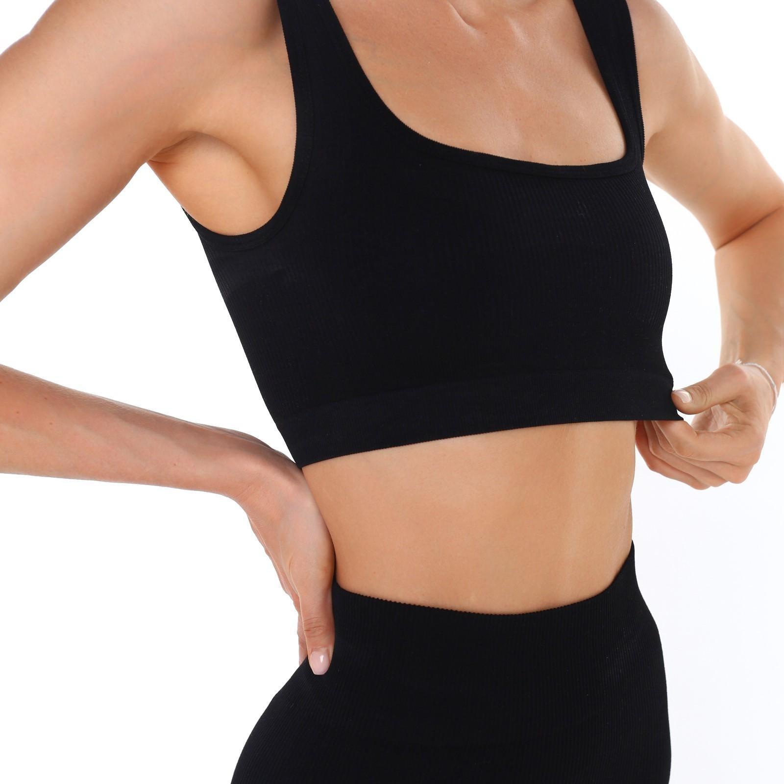 Топ женский, цвет чёрный, размер 44 (M)