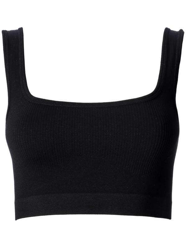 Топ женский, цвет чёрный, размер 44 (M)