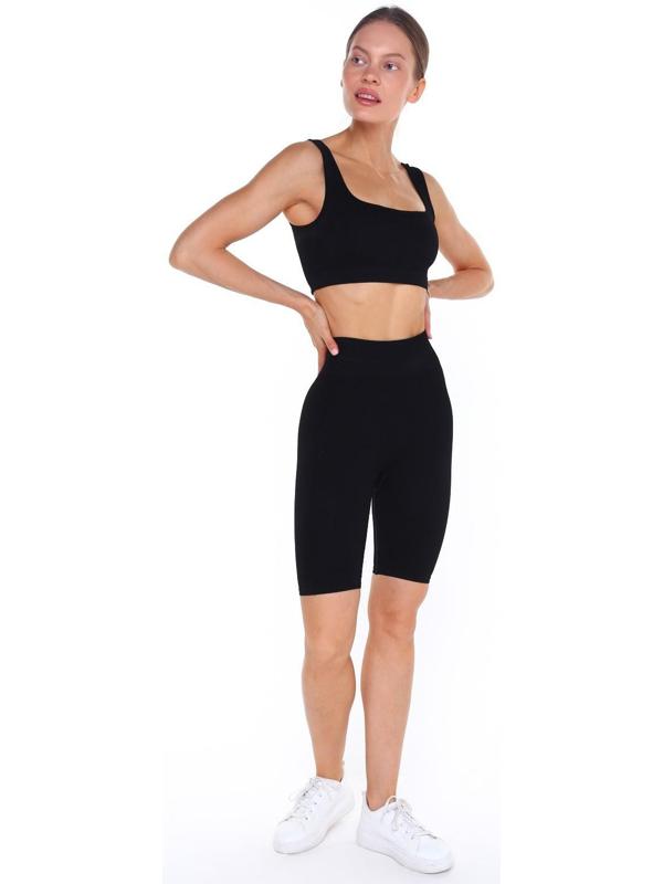 Топ женский, цвет чёрный, размер 44 (M)