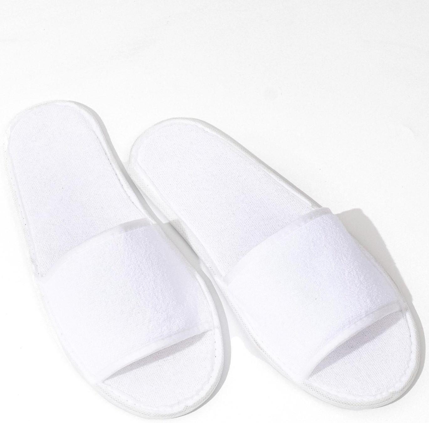 Тапочки махровая ткань, поролон 3 мм., картон  43 размер (индивидуальная упаковка)