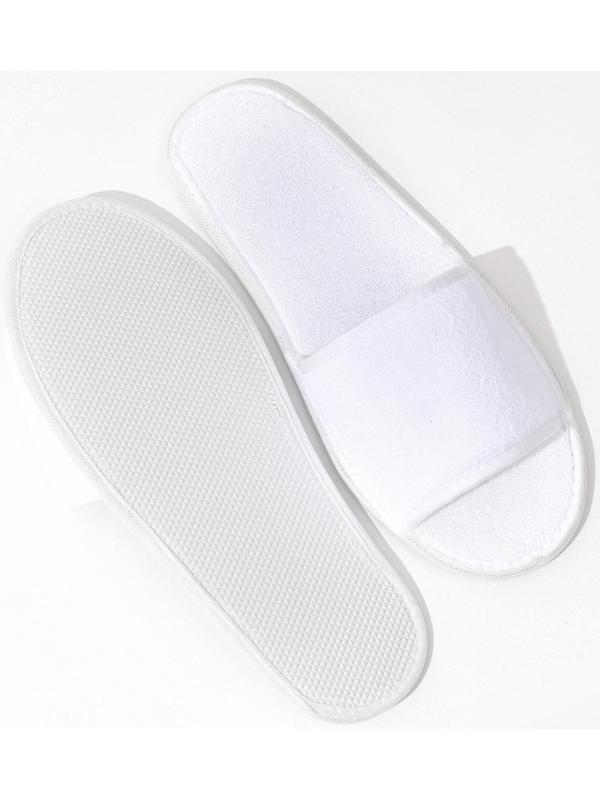 Тапочки махровая ткань, поролон 3 мм., картон  43 размер (индивидуальная упаковка)