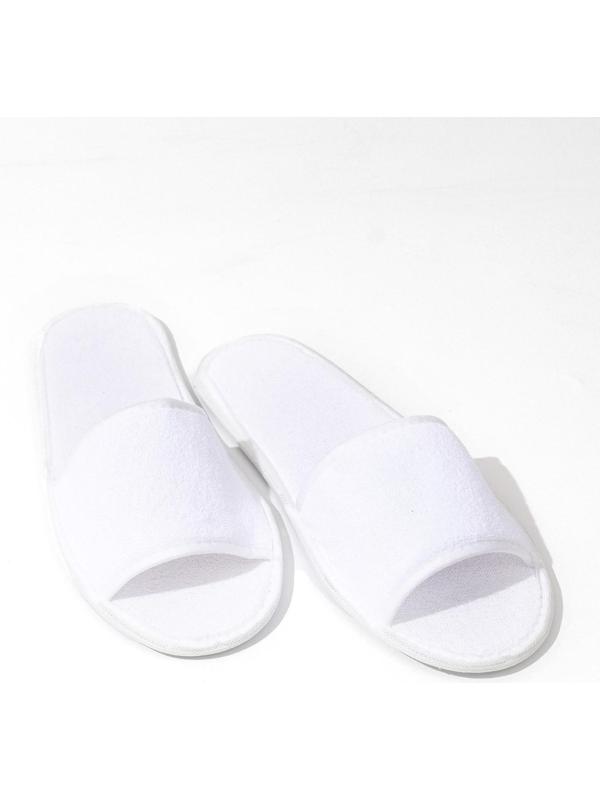 Тапочки махровая ткань, поролон 3 мм., картон  43 размер (индивидуальная упаковка)