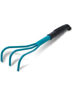 Рыхлитель, длина 38 см, 3 зубца, пластиковая ручка, «Практик»