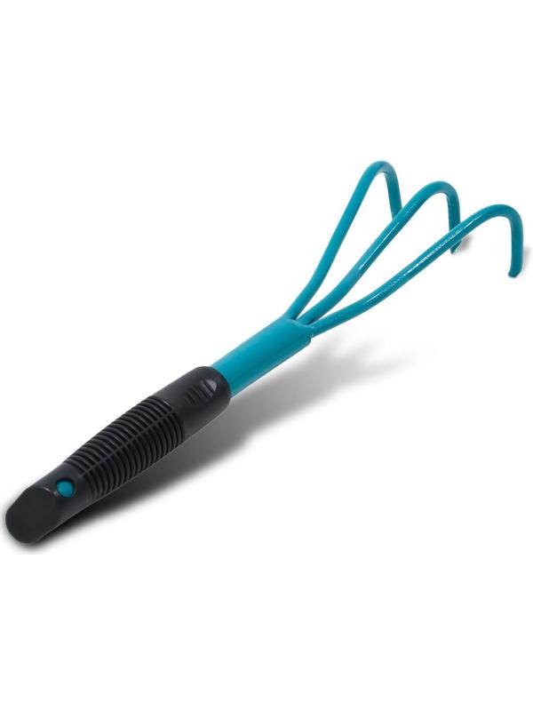 Рыхлитель, длина 38 см, 3 зубца, пластиковая ручка, «Практик»