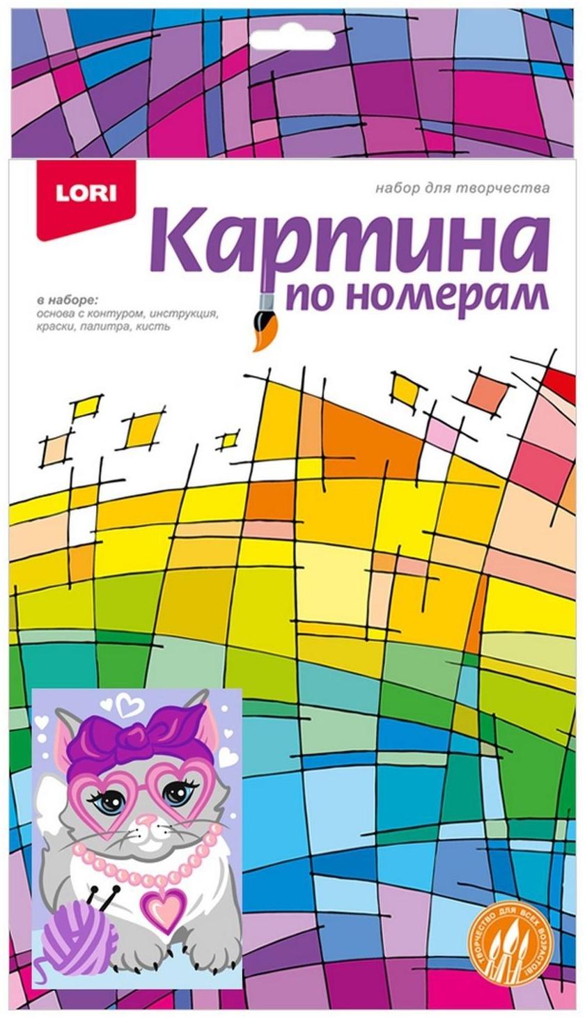 Картина по номерам для малышей «Гламурная кошечка»