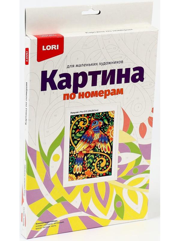 Картина по номерам для малышей «Попугай»
