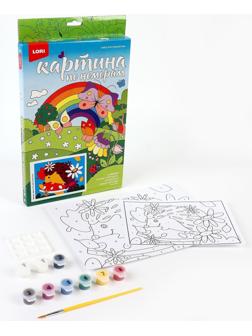 Картина по номерам для малышей «Весёлые картинки» «Летний ёжик»