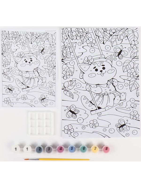 Картина по номерам для малышей «Волшебные истории» «Весенние мечты»