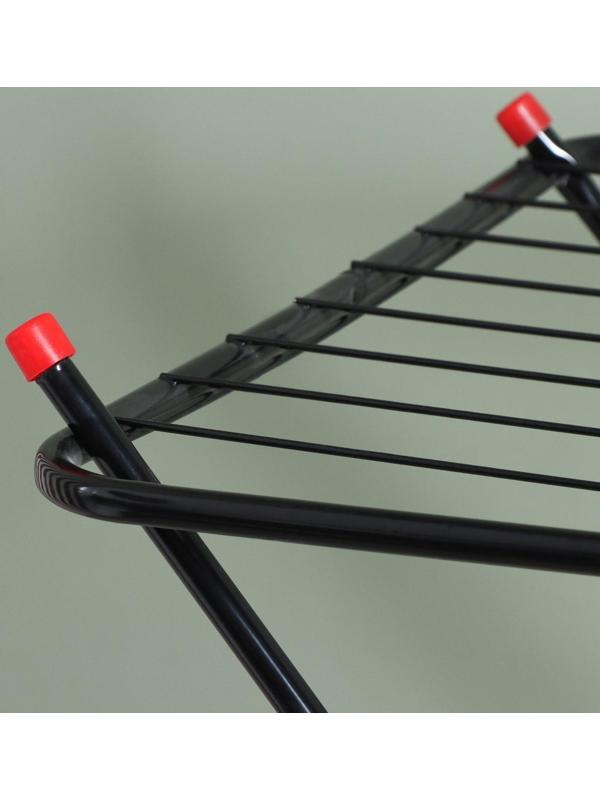 Сушилка для белья напольная «Mintaka», рабочая длина 18 м, цвет черный