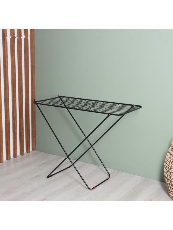 Сушилка для белья напольная «Mintaka», рабочая длина 18 м, цвет черный