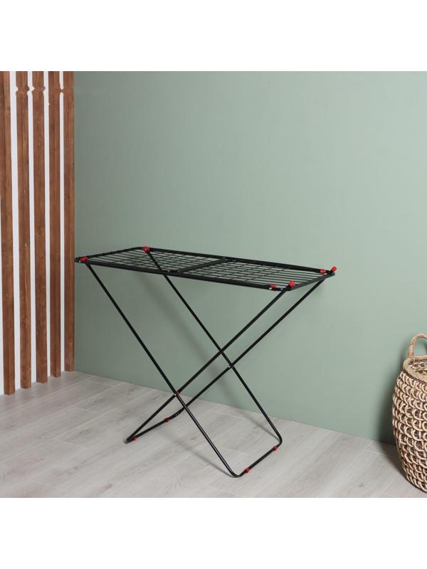 Сушилка для белья напольная «Saiph», рабочая длина 18 м, цвет черный