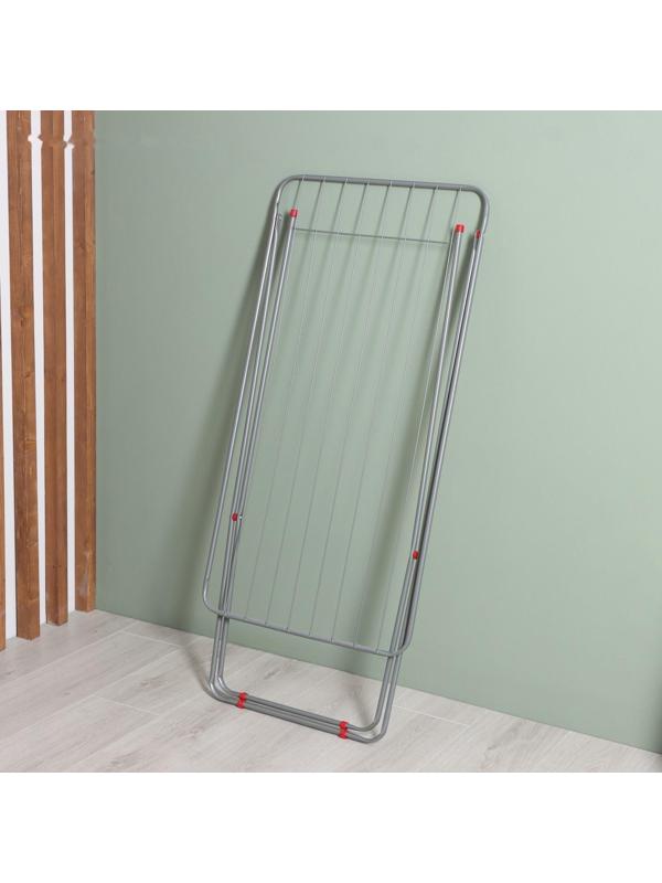 Сушилка для белья напольная «Rigel», рабочая длина 10 м, цвет серебро