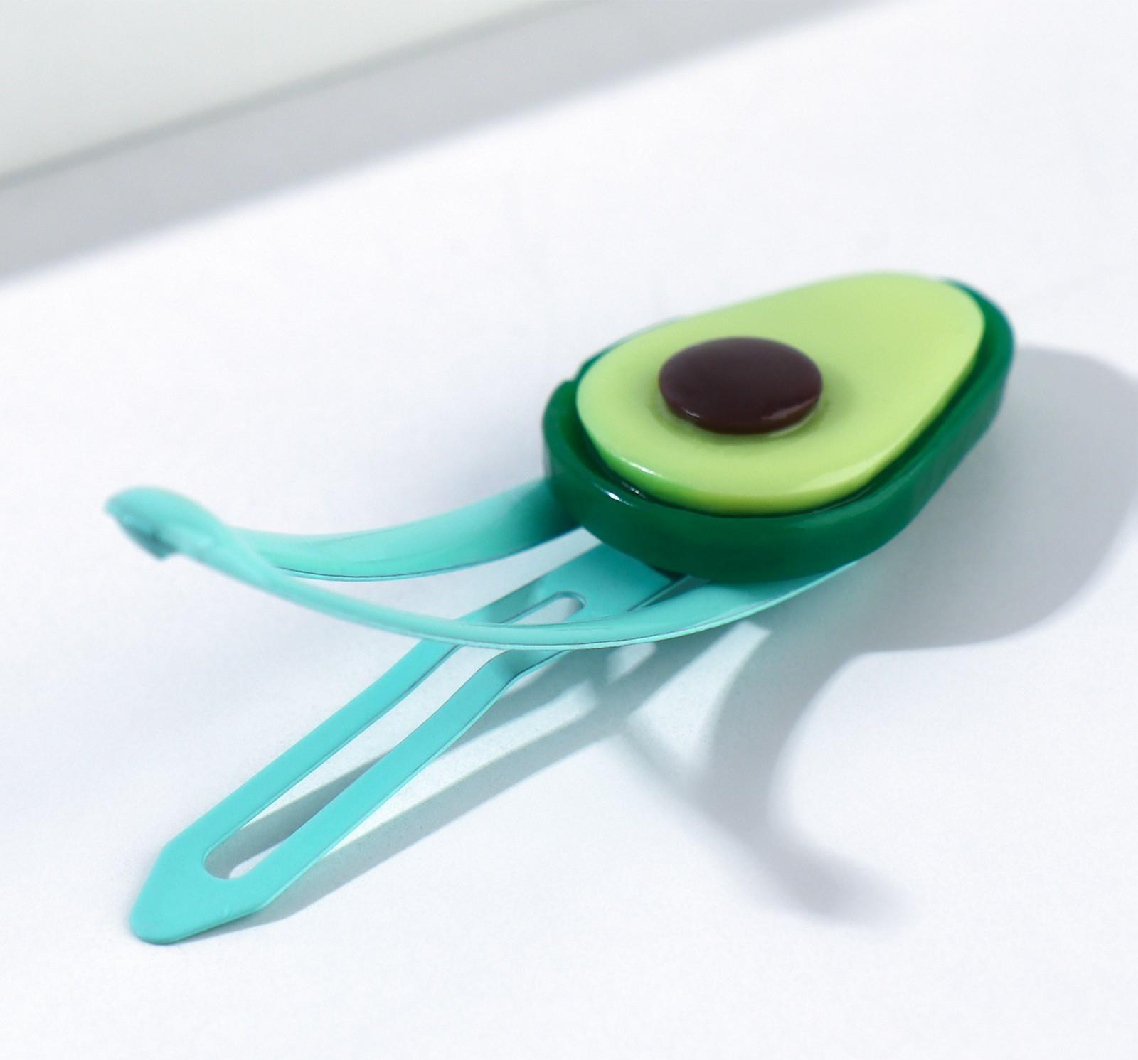 Набор аксессуаров для волос «Авокадного настроения», заколка, резинки 2 шт