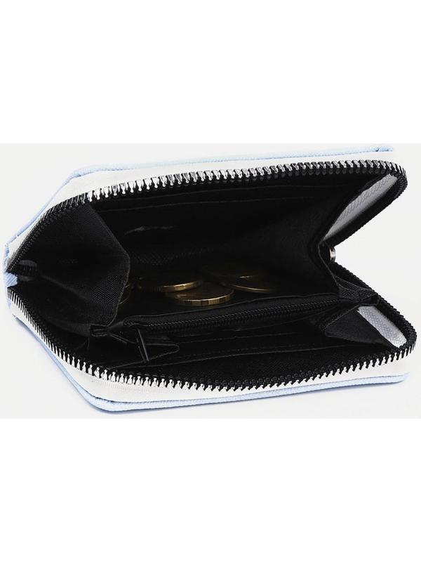 Кошелёк детский на молнии, цвет голубой