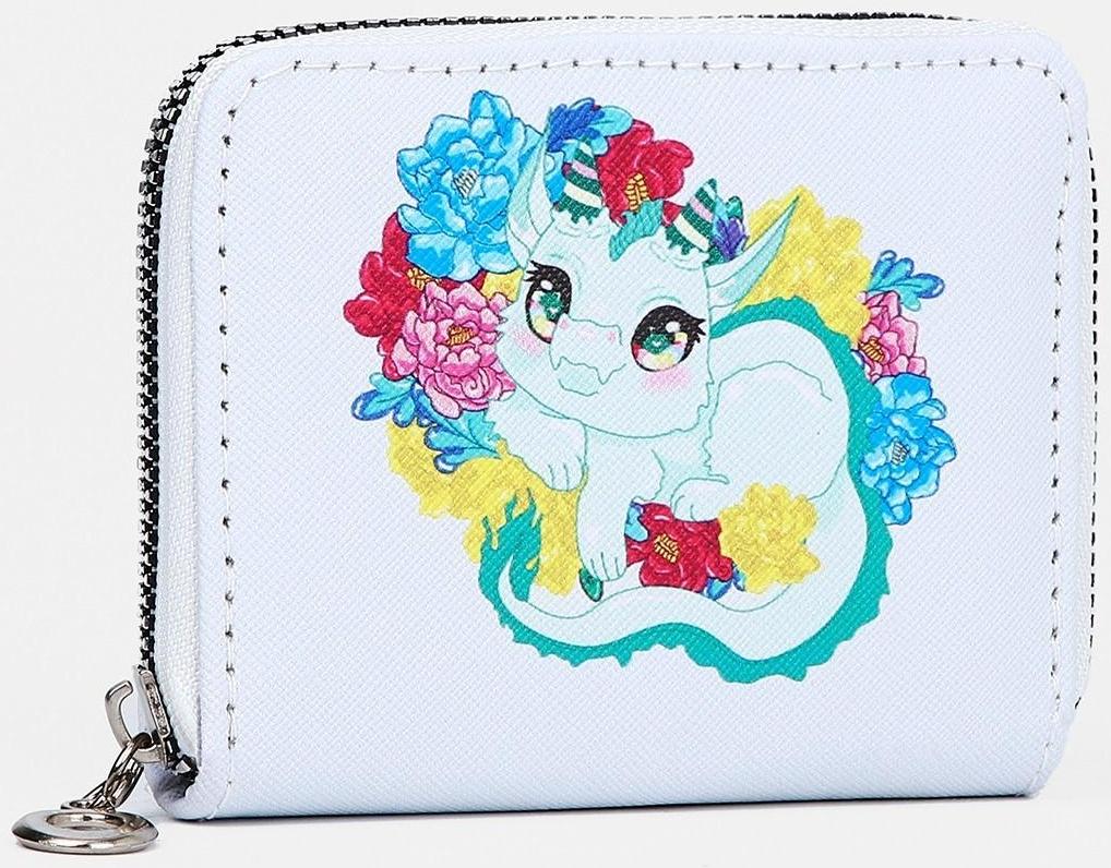 Кошелёк детский на молнии, цвет зелёный