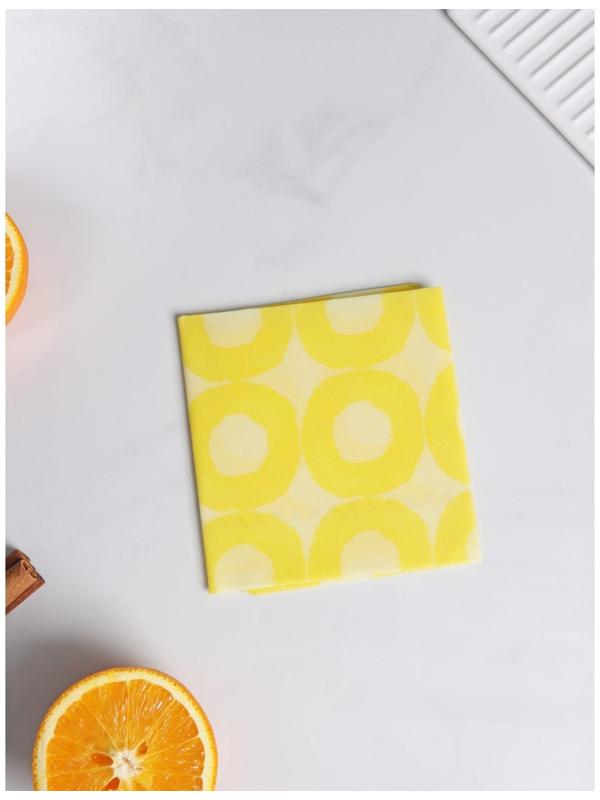 Салфетка из пчелиного воска для хранения продуктов, 40х40 см