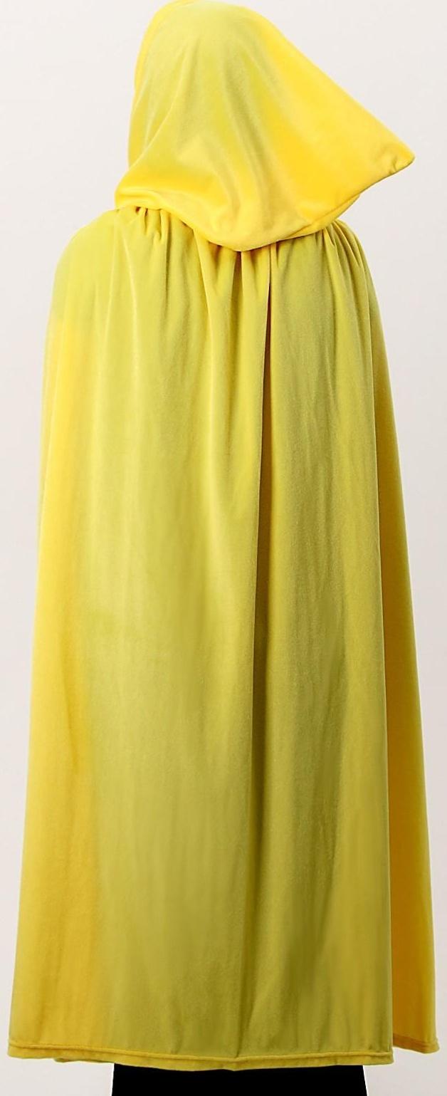 Карнавальный плащ взрослый, плюш, цвет жёлтый, длина 115 см