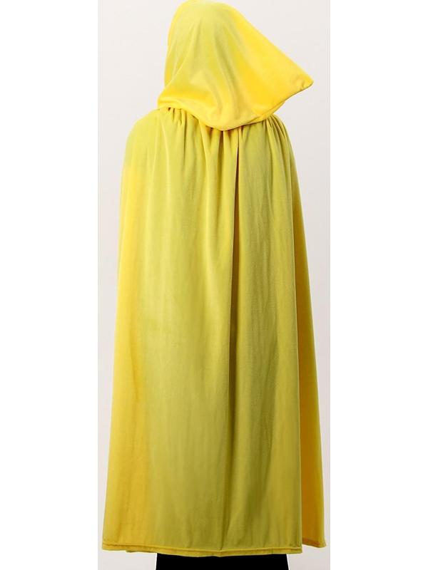 Карнавальный плащ взрослый, плюш, цвет жёлтый, длина 115 см