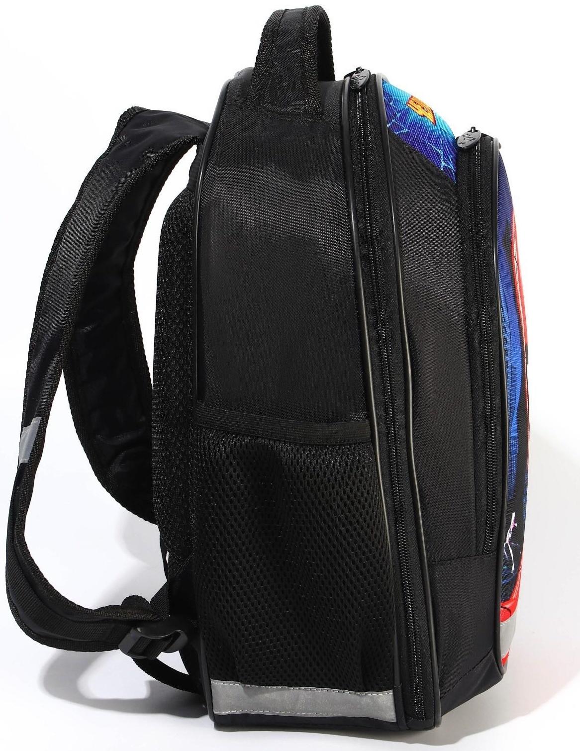 Рюкзак школьный с эргономической спинкой, 37х26х15 см, Человек-паук