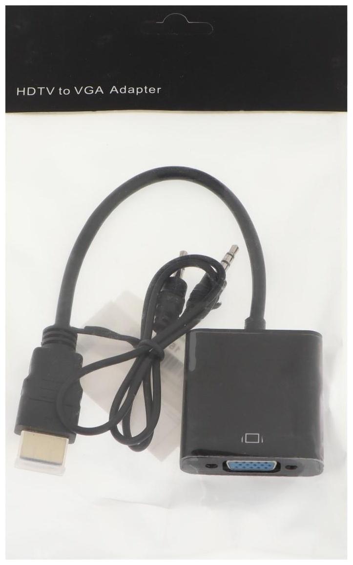 Переходник DGMedia AT1013, HDMI - VGA, черный