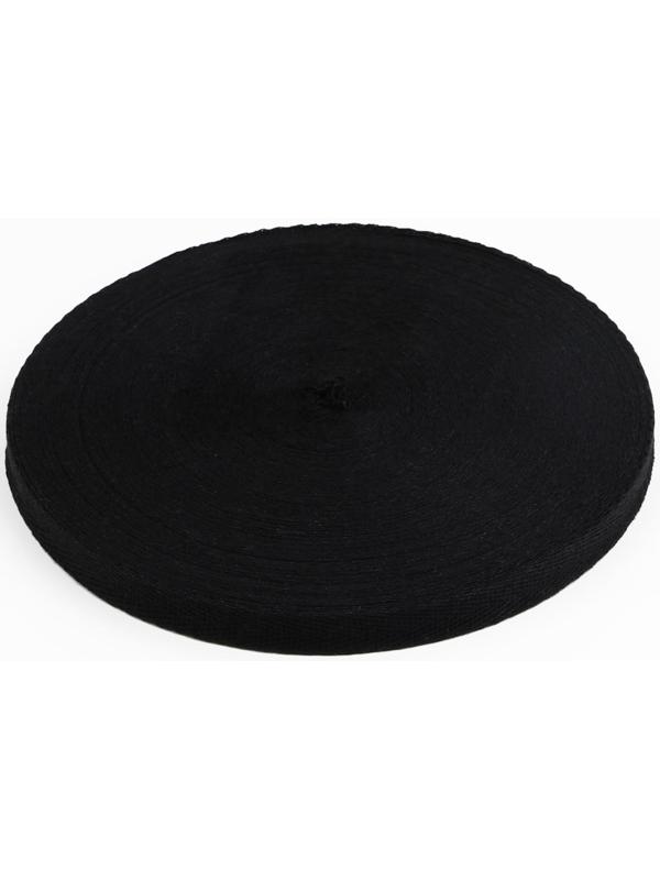 Лента киперная, 10 мм, 50 ± 1 м, цвет чёрный