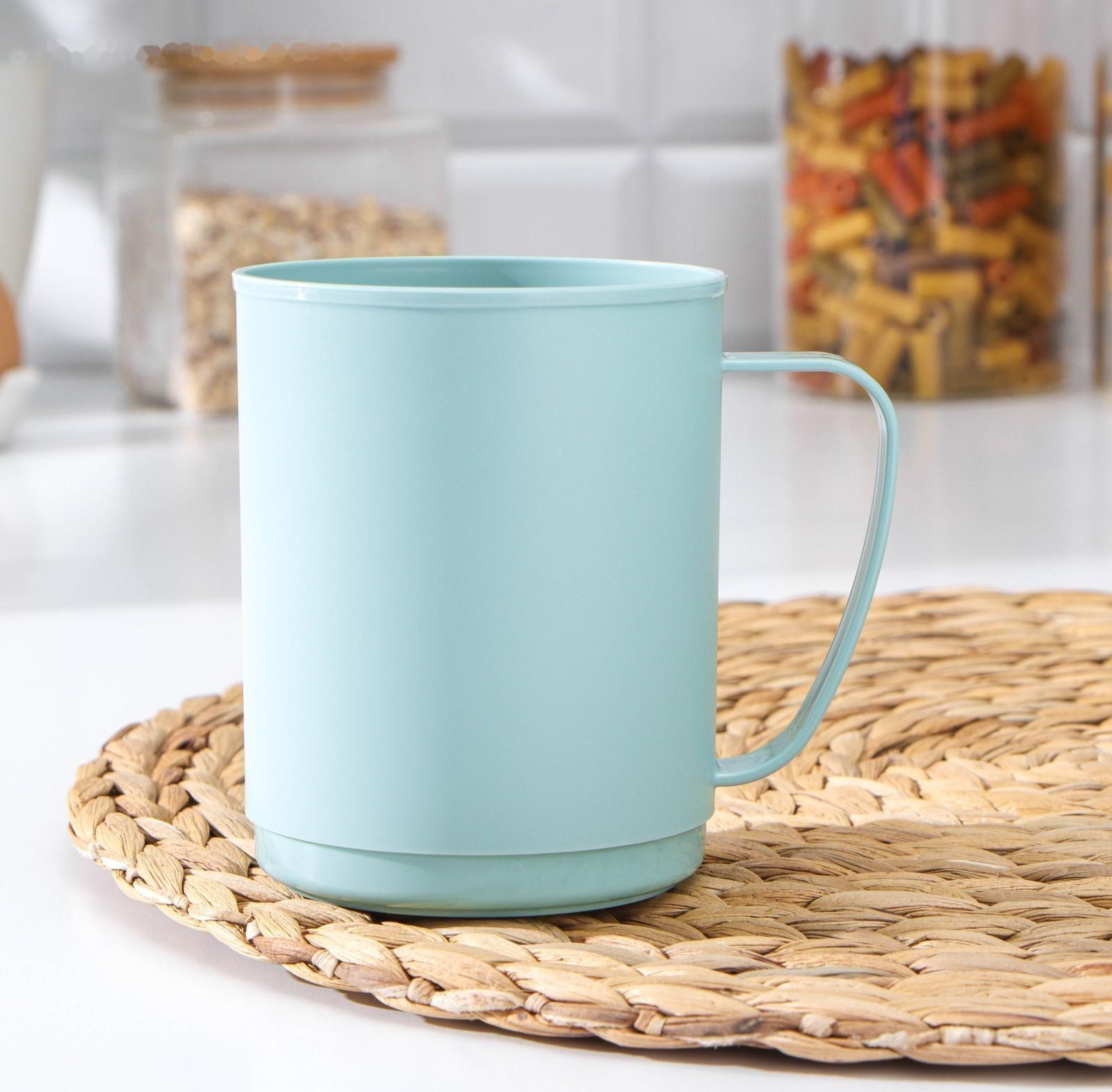 Кружка «Picnic», 400 мл, 10,9×8,1×10,1 см, цвет cветло-голубой