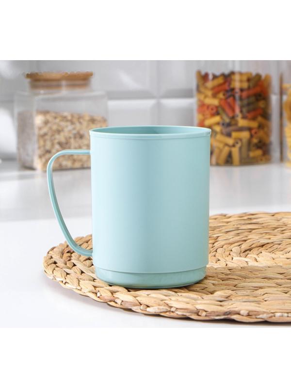 Кружка «Picnic», 400 мл, 10,9×8,1×10,1 см, цвет cветло-голубой