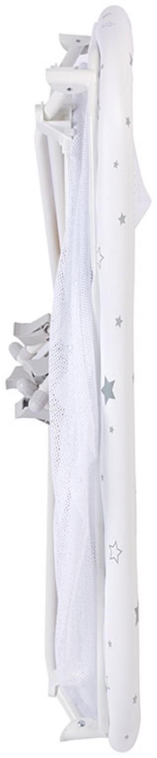 Манеж Polini kids Classic Звездное сияние, белый-серый