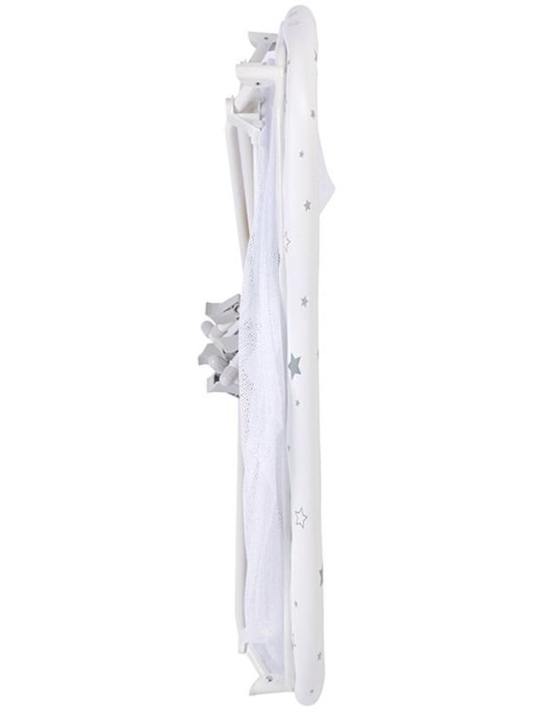 Манеж Polini kids Classic Звездное сияние, белый-серый