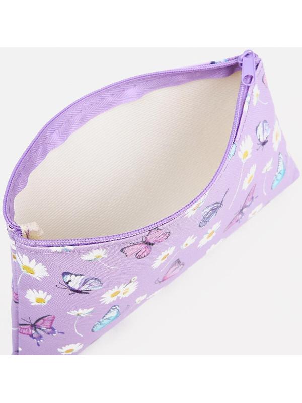 Косметичка на молнии, цвет сиреневый