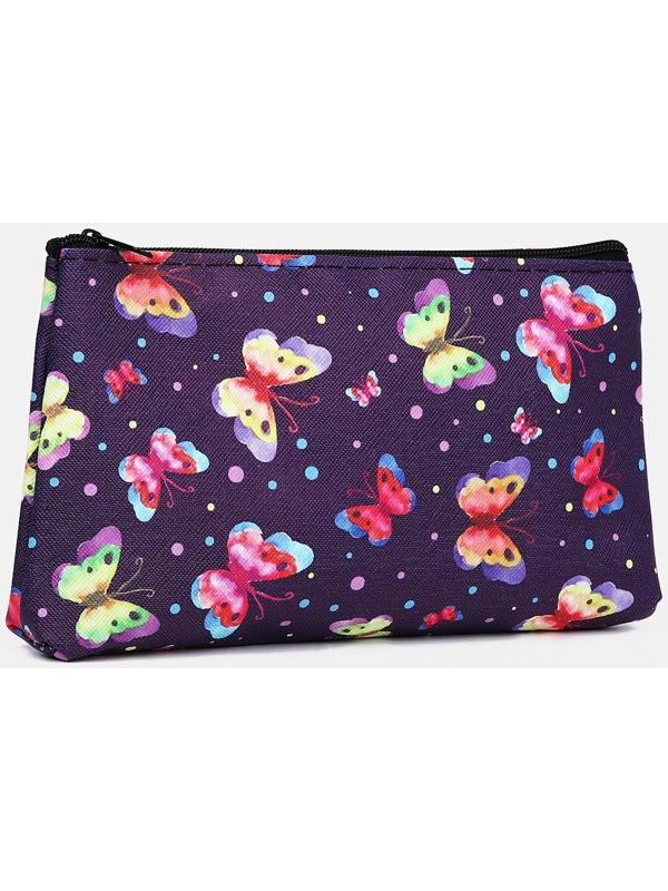 Косметичка на молнии, цвет фиолетовый