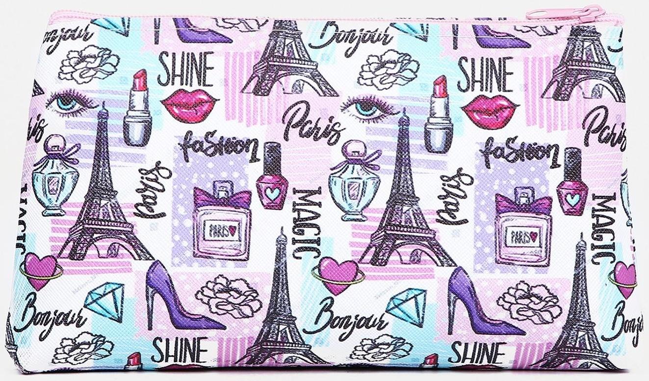 Косметичка на молнии, цвет разноцветный