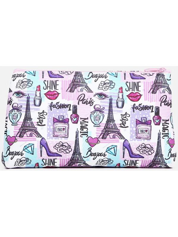 Косметичка на молнии, цвет разноцветный