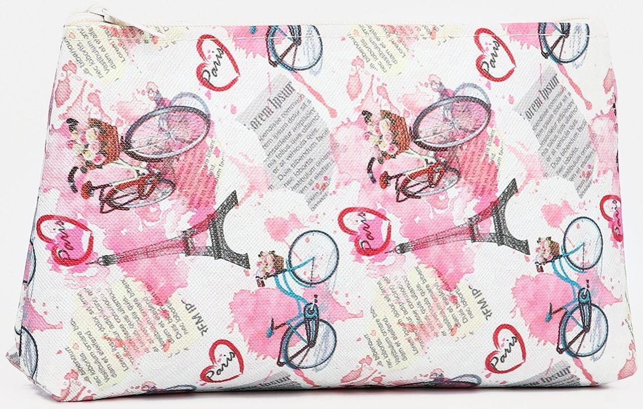 Косметичка на молнии, цвет розовый