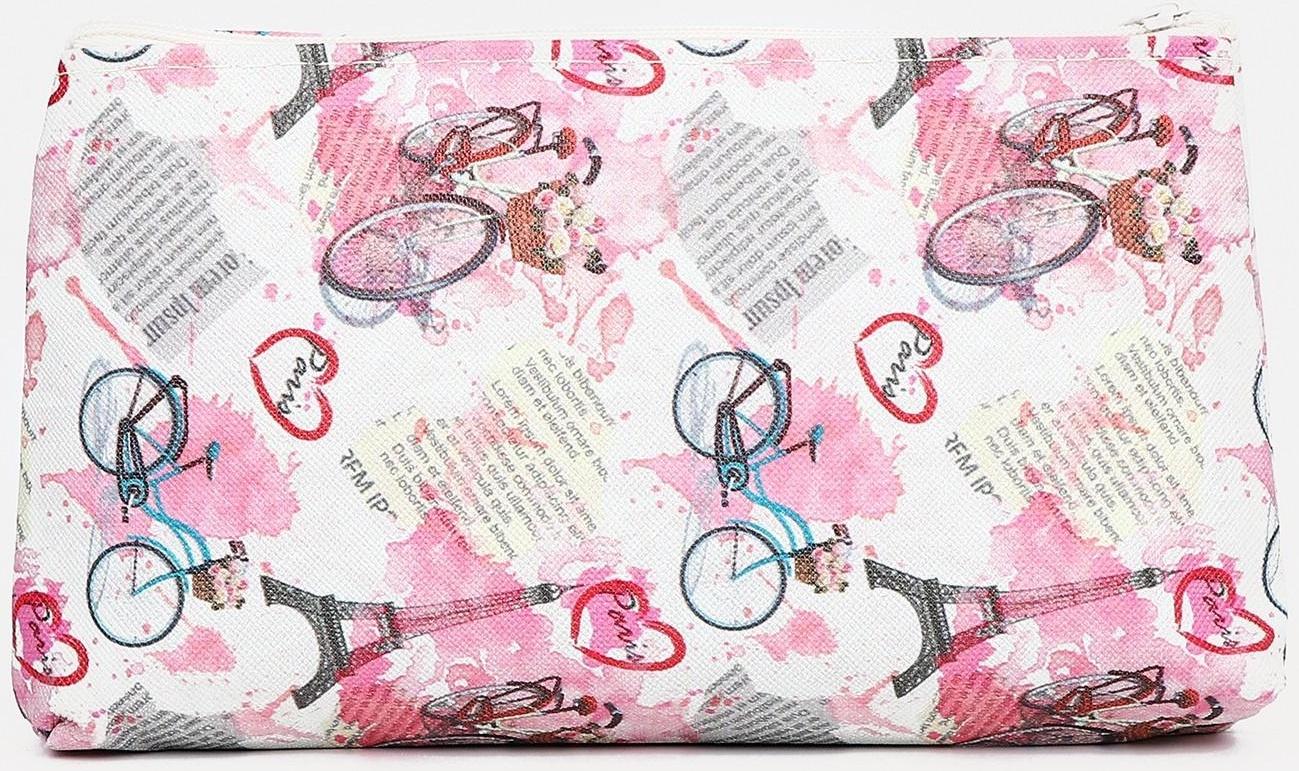 Косметичка на молнии, цвет розовый