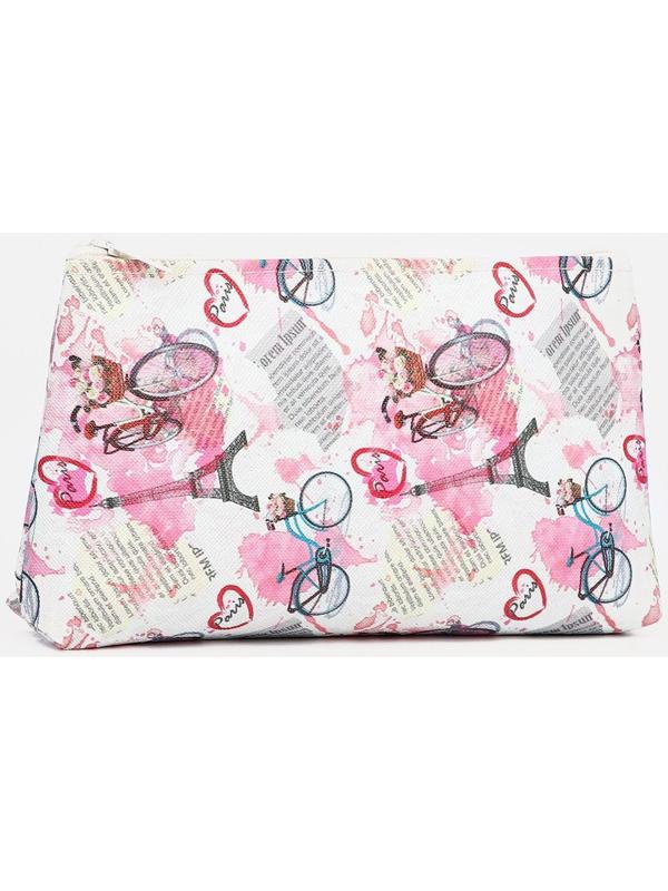 Косметичка на молнии, цвет розовый