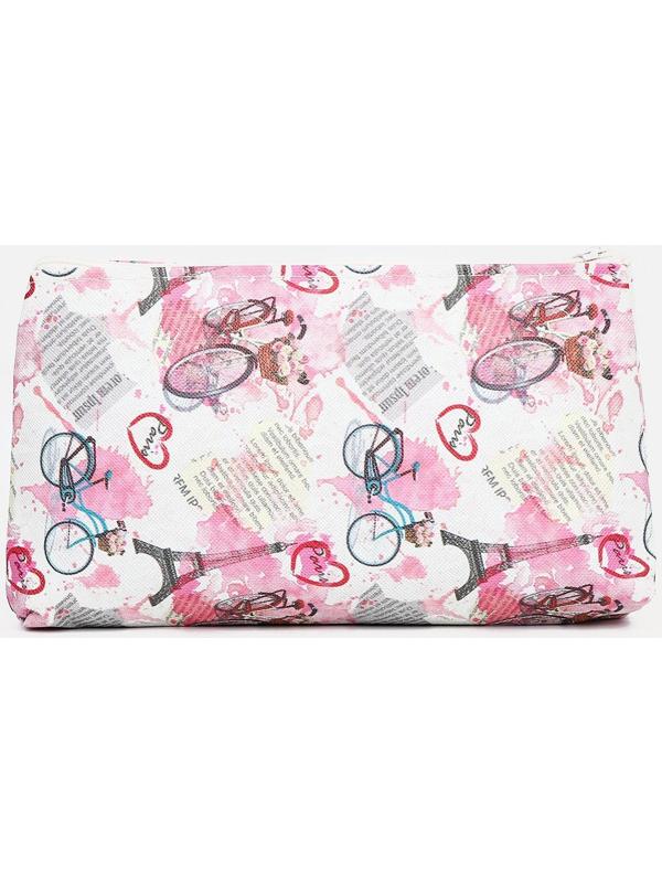 Косметичка на молнии, цвет розовый