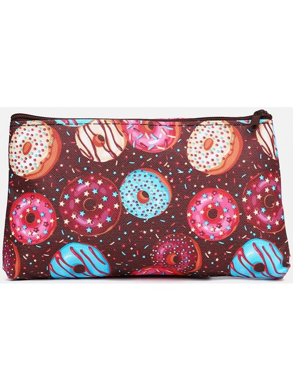 Косметичка на молнии, цвет коричневый