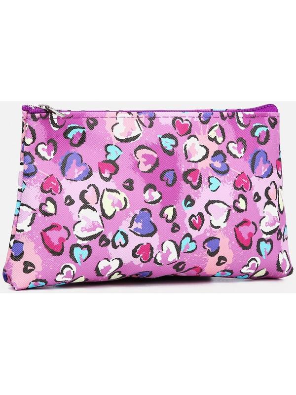 Косметичка на молнии, цвет розовый