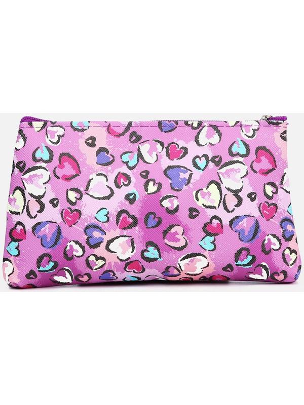 Косметичка на молнии, цвет розовый