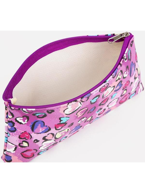 Косметичка на молнии, цвет розовый