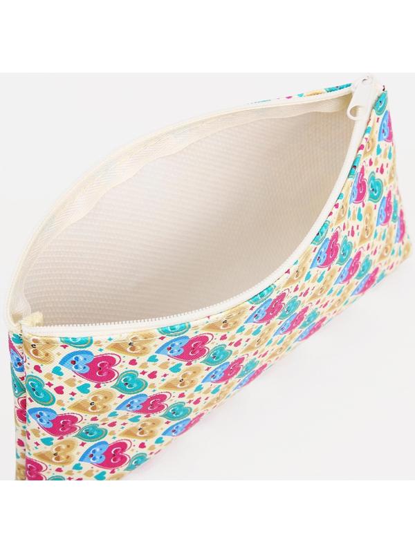 Косметичка на молнии, цвет разноцветный