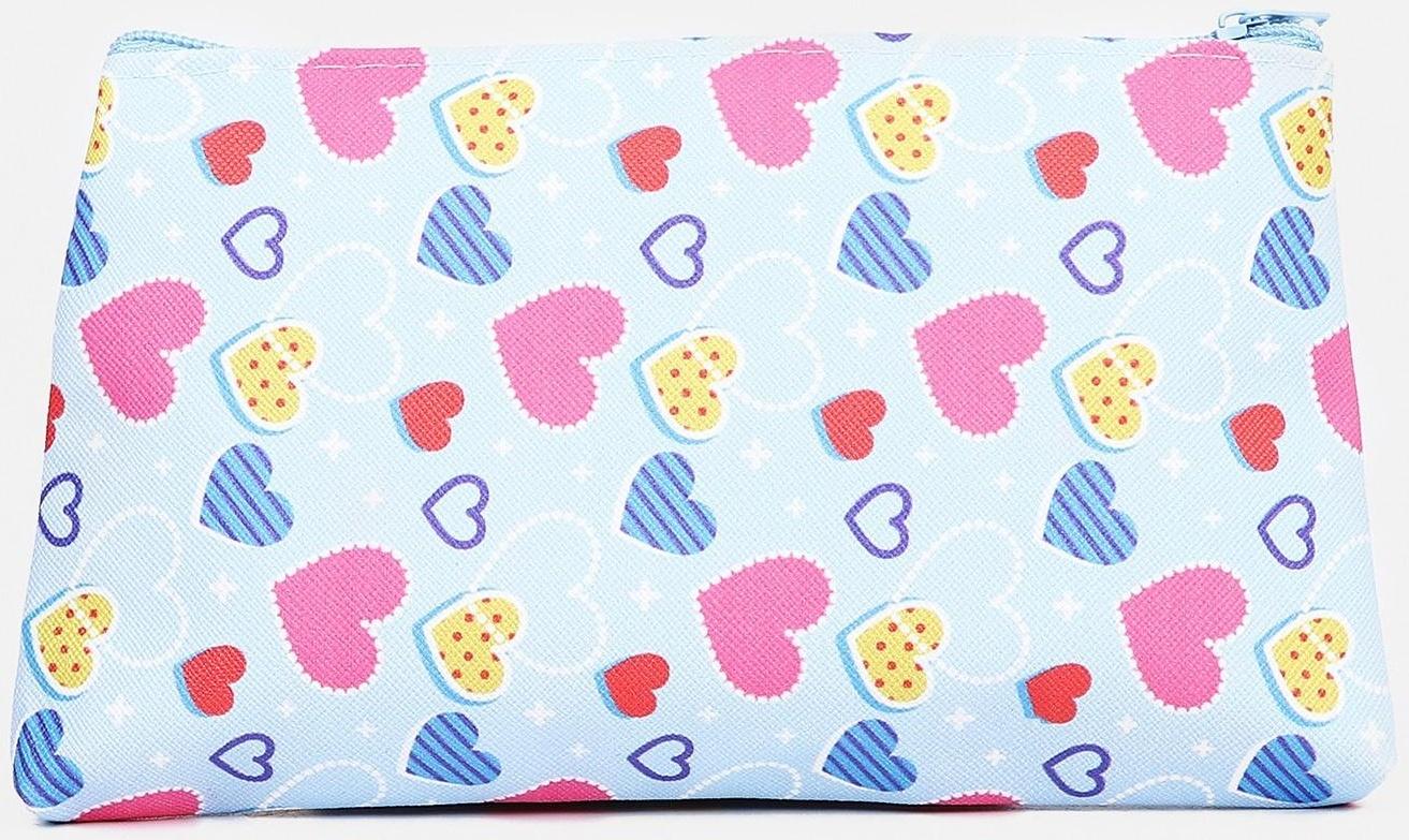 Косметичка на молнии, цвет разноцветный