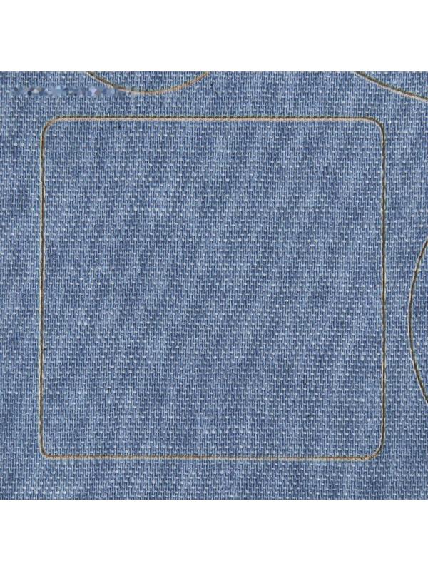 Набор заплаток джинсовых, клеевые, лист 10 × 18 см, 10 шт, цвет светлая джинса