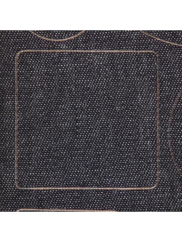 Набор заплаток джинсовых, клеевые, лист 10 × 18 см, 10 шт, цвет тёмная джинса