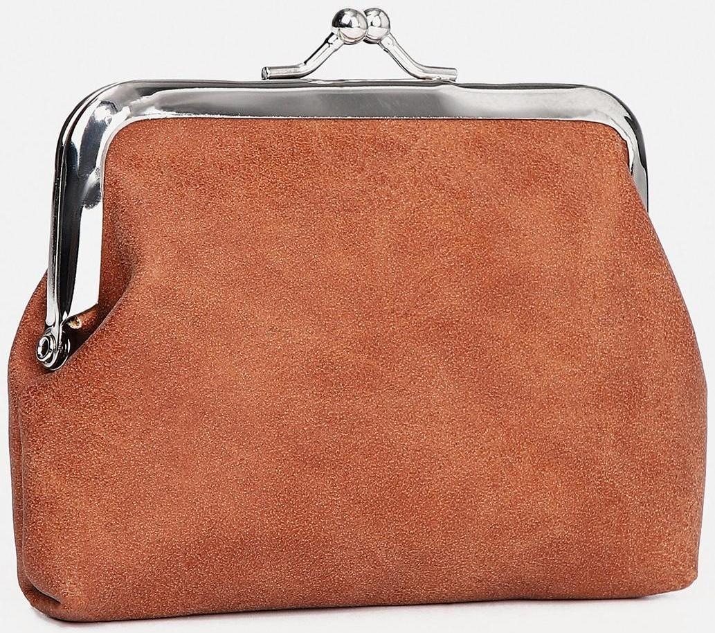 Кошелёк на фермуаре, цвет коричневый