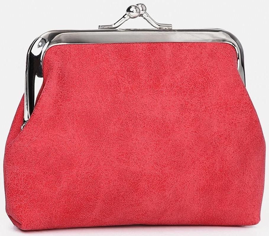 Кошелёк на фермуаре, цвет красный