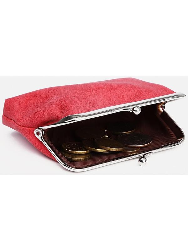 Кошелёк на фермуаре, цвет красный
