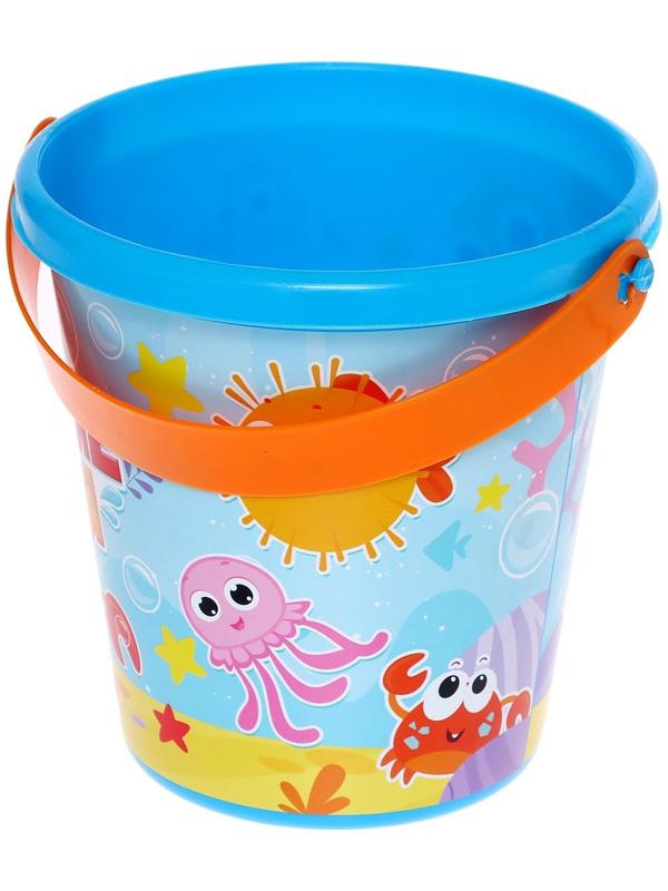 Ведро для игры с песком «Морские друзья», 1 л