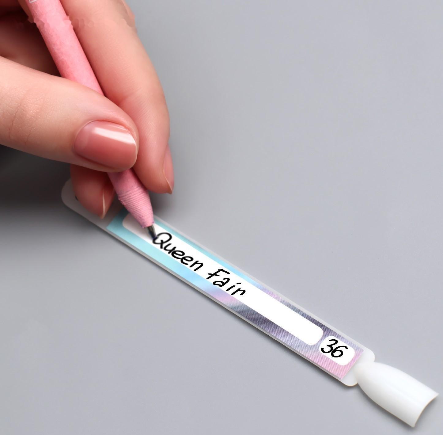 Наклейки на типсы «Голография» 21,5 х 30,5/8,3 х 0,9 см, 50 шт на листе, цвет сиреневый